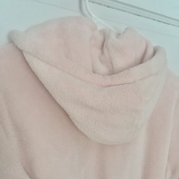 GAP Pale pink cozy hooded robe - Picture 10 of 11